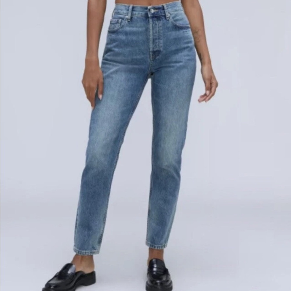 Everlane Women's The 90’s Cheeky Jeans Size 27 Organic Cotton Ankle Button Fly